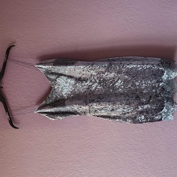 Guess Velvet Strap Dress - Picture 1 of 12